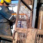 Riesgos en una perforadora diamantina