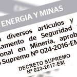 Publican modificación del reglamento de seguridad y salud en minería