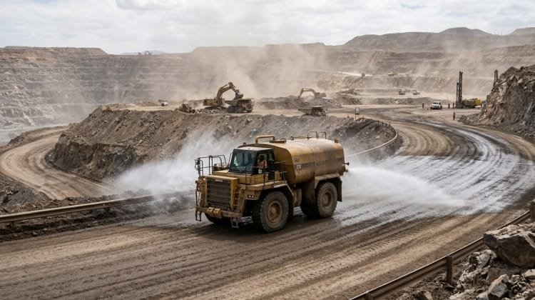 Control de polvo en minería