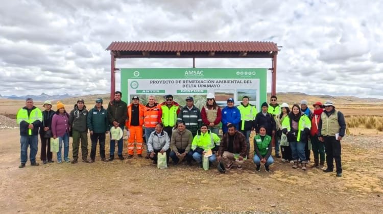 Comité de gestión ambiental verifica avances del proyecto de remediación en Chinchaycocha